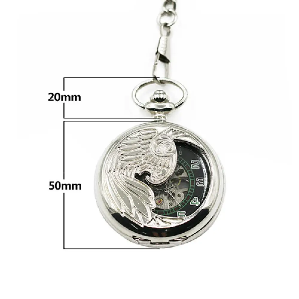Unisex Vintage Roman Numerals Phoenix Transparent Mechanical Pocket Watch
Unisex Vintage Roman Numerals Phoenix Transparent Mechanical Pocket Watch