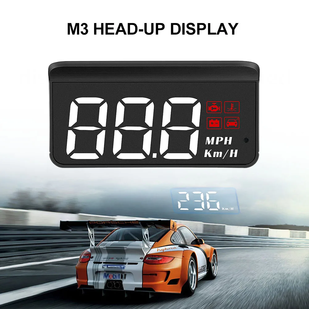 M3 Car Head-Up Display Car KM/h MPH Auto Electronics OBD2 HUD Windshield Projector Big Fond Display Coolant Temp Dropshipping
M3 Car Head-Up Display Car KM/h MPH Auto Electronics OBD2 HUD Windshield Projector Big Fond Display Coolant Temp Dropshipping