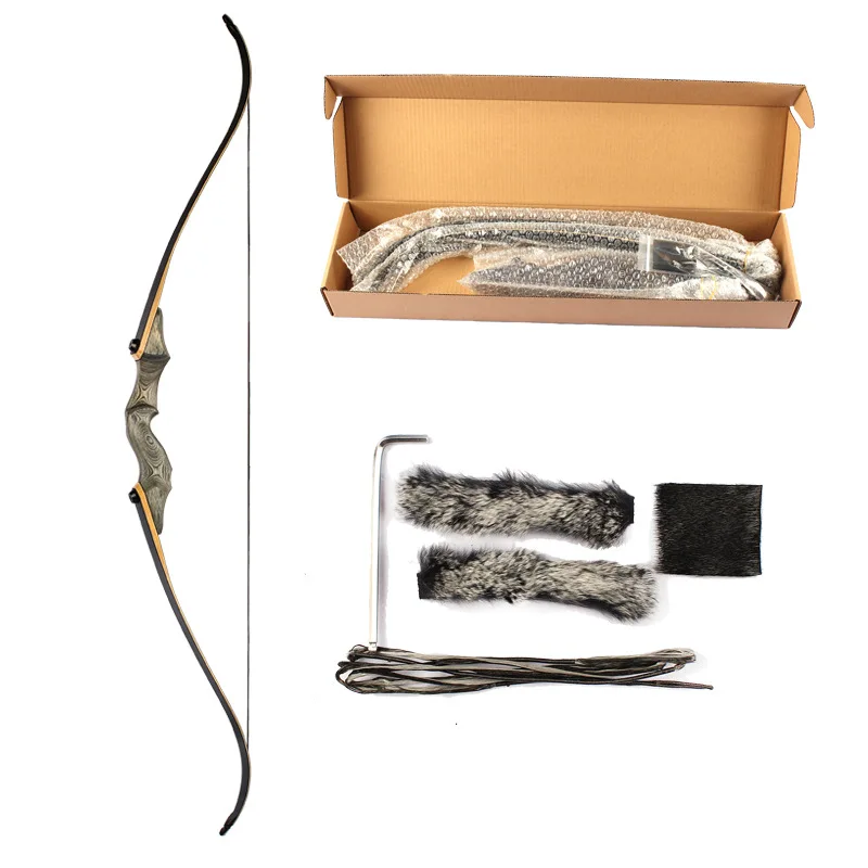 30-60 lb Archery Recurve Bow Black Hunter Bow Laminated Limbs Right/Left Bow Outdoor Hunting Accessories Shooting Bow Ac
30-60 lb Archery Recurve Bow Black Hunter Bow Laminated Limbs Right/Left Bow Outdoor Hunting Accessories Shooting Bow Ac