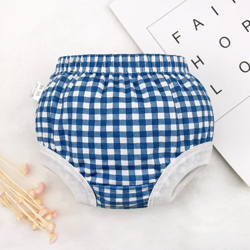 2019 Baby Girls Underwear 100% Cotton Plaid Print Shorts Toddler Boys Underpants Girl Summer Briefs Infant Newborn Bottoms |