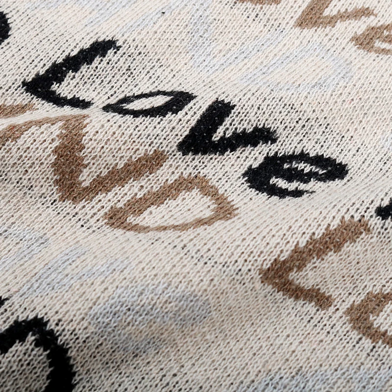 Fashion Letter Print Jumper Sweater Dress Women Autumn Winter Love Knitted Pullovers Sexy V Neck Ladies Dress 2020 New 
Fashion Letter Print Jumper Sweater Dress Women Autumn Winter Love Knitted Pullovers Sexy V Neck Ladies Dress 2020 New