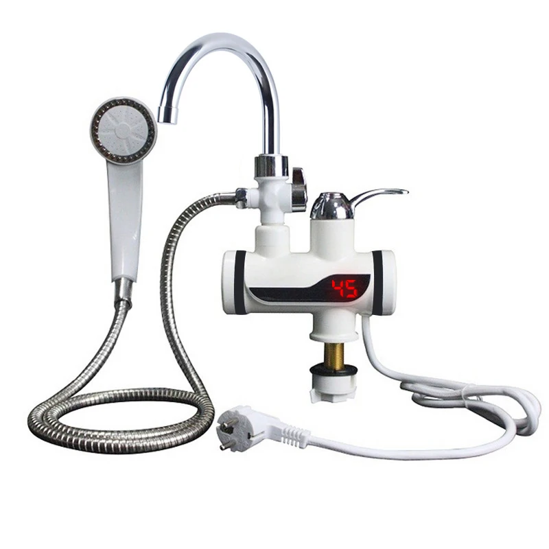 Water Heater Shower Instant Water-Heater Electric Tap Cold Heating Faucet For Kitchen Bathroom 220V EU Plus
Water Heater Shower Instant Water-Heater Electric Tap Cold Heating Faucet For Kitchen Bathroom 220V EU Plus