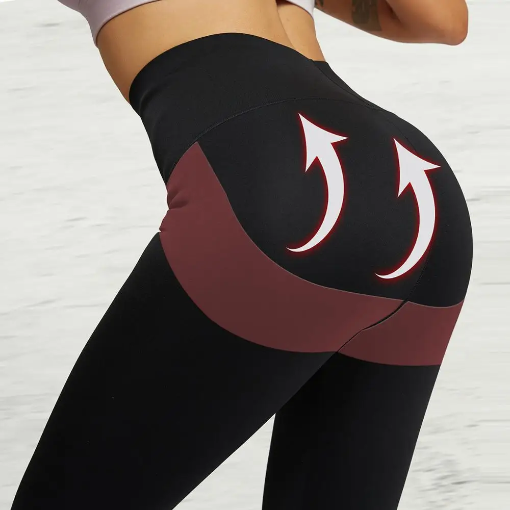Эластичные Обтягивающие спортивные Леггинсы для живота женские штаны фитнеса с