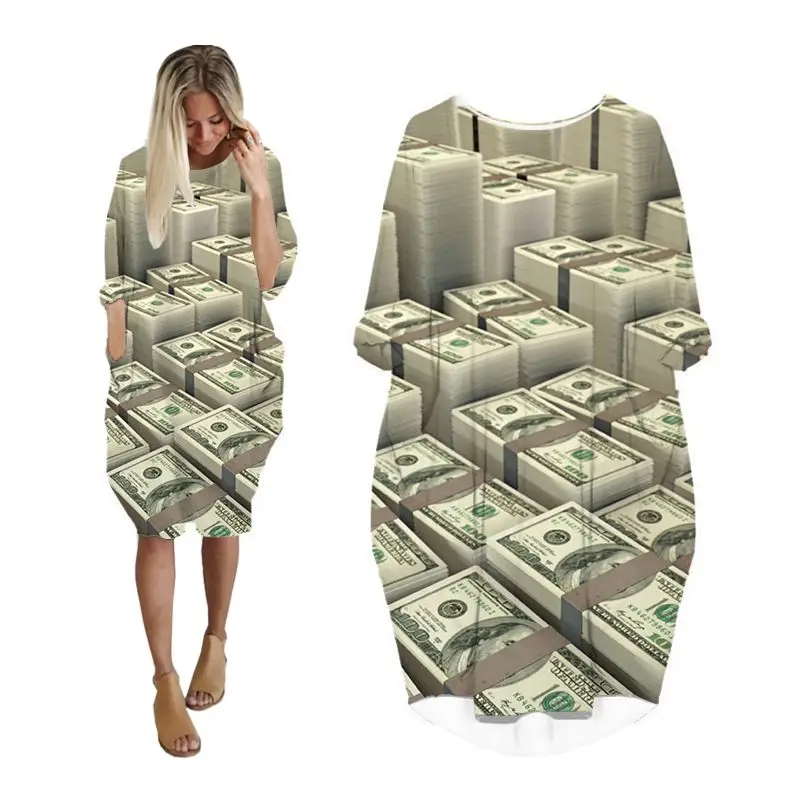 LIASOSO U.S. Dollar Bank 3D Print Fashion Woman Dress Funny Harajuku Strawberry Dress Long-sleeve Dresses for Women
LIASOSO U.S. Dollar Bank 3D Print Fashion Woman Dress Funny Harajuku Strawberry Dress Long-sleeve Dresses for Women