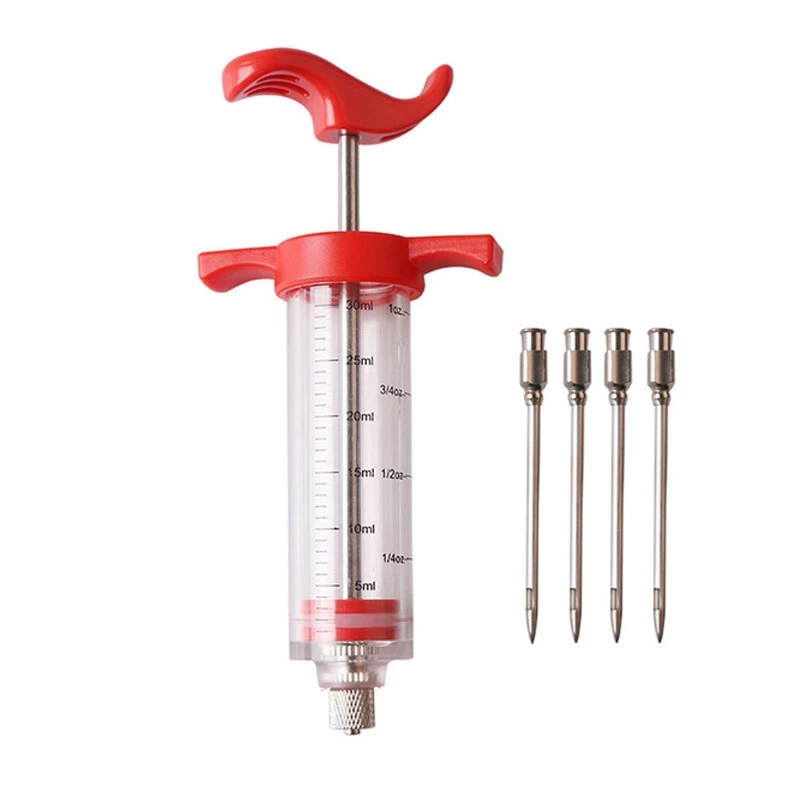 5PCS Stainless Steel Meat Injector Kit Portable Marinade Infuser Turkey Injector Syringe Grilled Juice Syringe Kitchen Tools
5PCS Stainless Steel Meat Injector Kit Portable Marinade Infuser Turkey Injector Syringe Grilled Juice Syringe Kitchen Tools