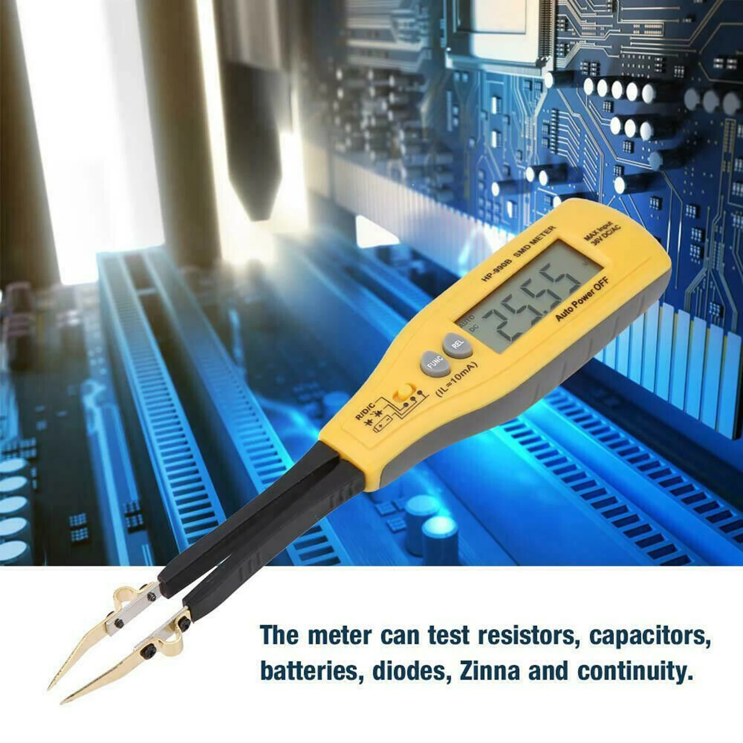HP-990B Digital Multimeter Tester LCD Auto Range SMD Meter Resistance Capacitance Diode DC Mesure Electric Tools
HP-990B Digital Multimeter Tester LCD Auto Range SMD Meter Resistance Capacitance Diode DC Mesure Electric Tools