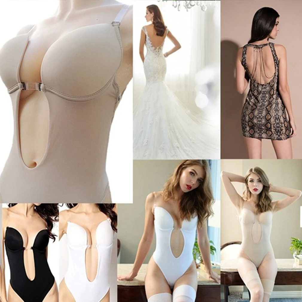 Women Body Shaper Party Dress Bodysuit Underwear Slips Backless Bra G-String Waist Trainer U Plunge Underdress Shapewear
Women Body Shaper Party Dress Bodysuit Underwear Slips Backless Bra G-String Waist Trainer U Plunge Underdress Shapewear