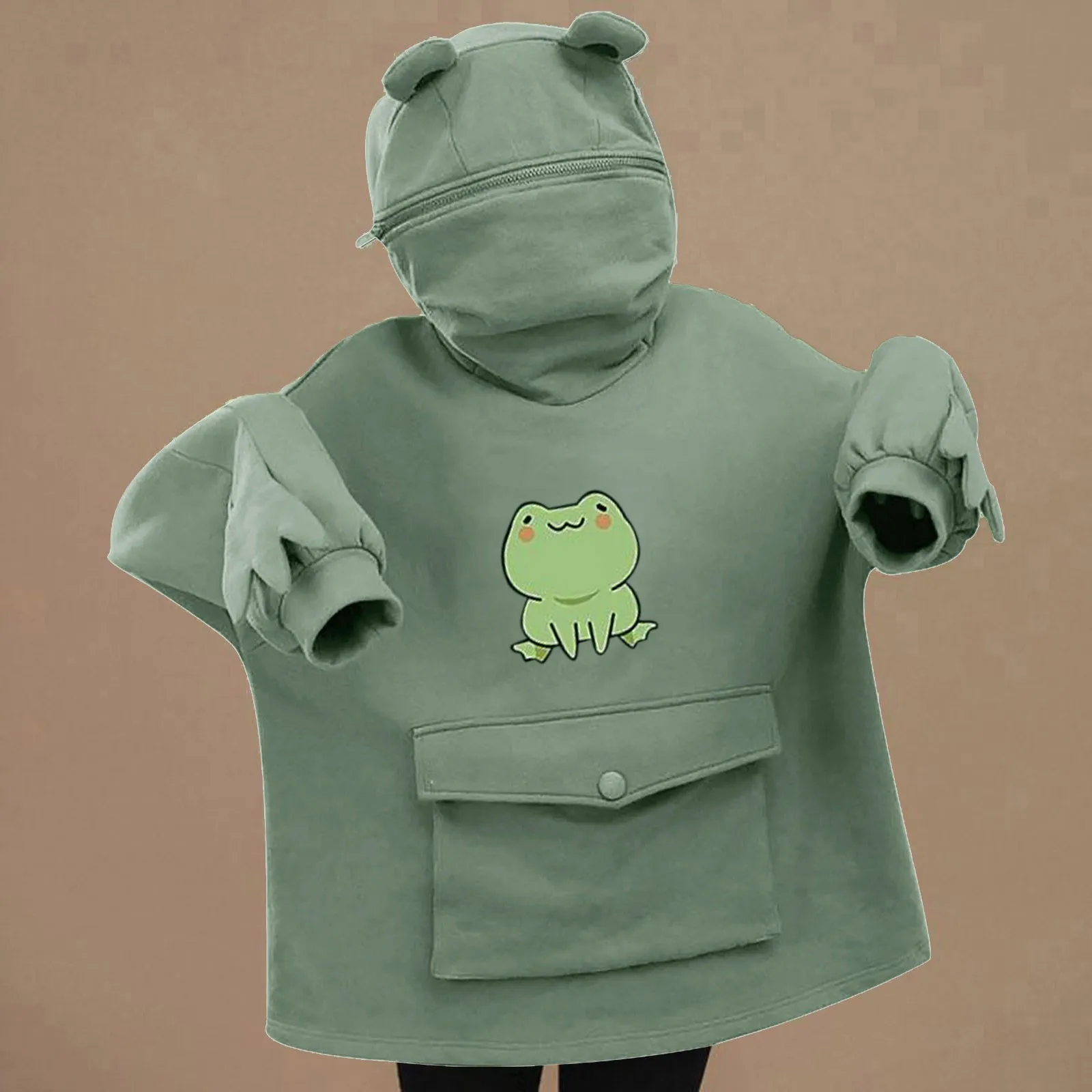 2021 Oversized Women Hoodies Harajuku Cartoon Frogs Pocket Pullovers Top Autumn Casual Hooded Sweatshirt Sudadera Mujer#FS
2021 Oversized Women Hoodies Harajuku Cartoon Frogs Pocket Pullovers Top Autumn Casual Hooded Sweatshirt Sudadera Mujer#FS