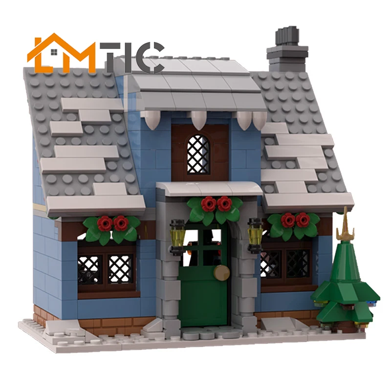 Модель домика MOC для зимней деревни, Фермерский домик, конструктор «сделай сам», 594 шт. игрушек, кирпичи, развивающий Рождественский подарок ...
Модель домика MOC для зимней деревни, Фермерский домик, конструктор «сделай сам», 594 шт. игрушек, кирпичи, развивающий Рождественский подарок ...