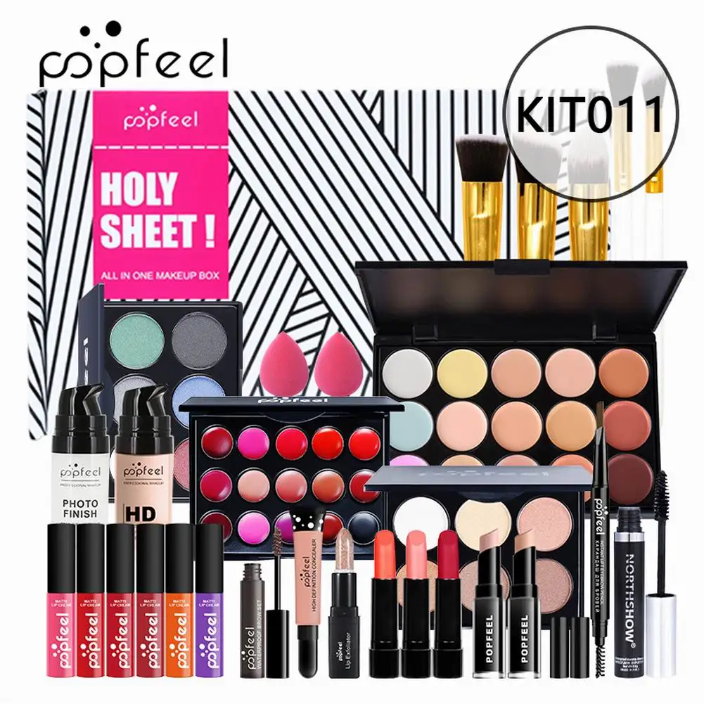29PCS All in One Makeup Set Includes Eyeshadow Palette Mascara Concealer Makeup Brush with Carry Bag Makeup Gift Set for Women
29PCS All in One Makeup Set Includes Eyeshadow Palette Mascara Concealer Makeup Brush with Carry Bag Makeup Gift Set for Women