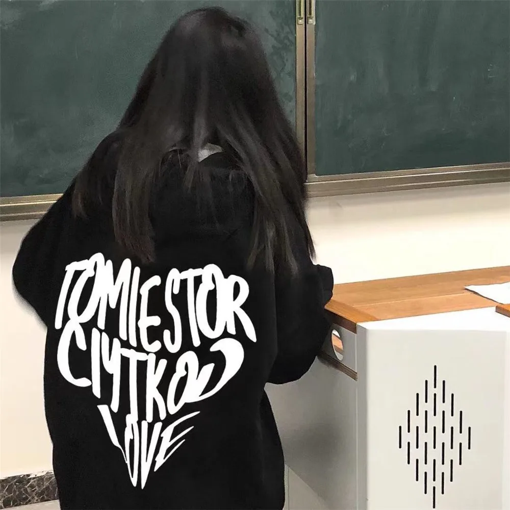 Black Heart Hoodie Woman Clothes Korean Ulzzang Harajuku Sweatshirts Female Long Sleeve Loose Fleece Hooded Hoodie Streetwear
Black Heart Hoodie Woman Clothes Korean Ulzzang Harajuku Sweatshirts Female Long Sleeve Loose Fleece Hooded Hoodie Streetwear