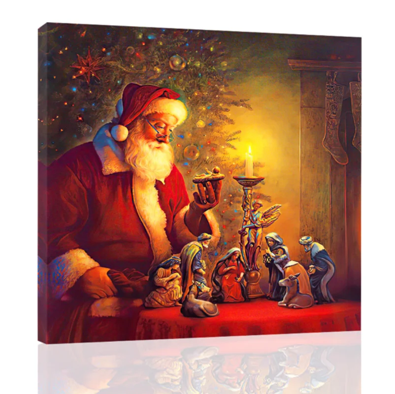 Santa led luminous art wall painting oil painting poster living room abstract artist bedroom bedside wall decoration
Santa led luminous art wall painting oil painting poster living room abstract artist bedroom bedside wall decoration