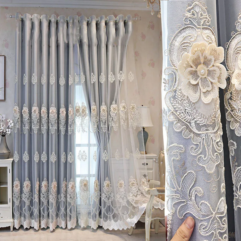 European Double Layer Embossed Embroidered Curtains High-End Blackout Curtains for Living Room Bedroom Drapes Blinds
European Double Layer Embossed Embroidered Curtains High-End Blackout Curtains for Living Room Bedroom Drapes Blinds
