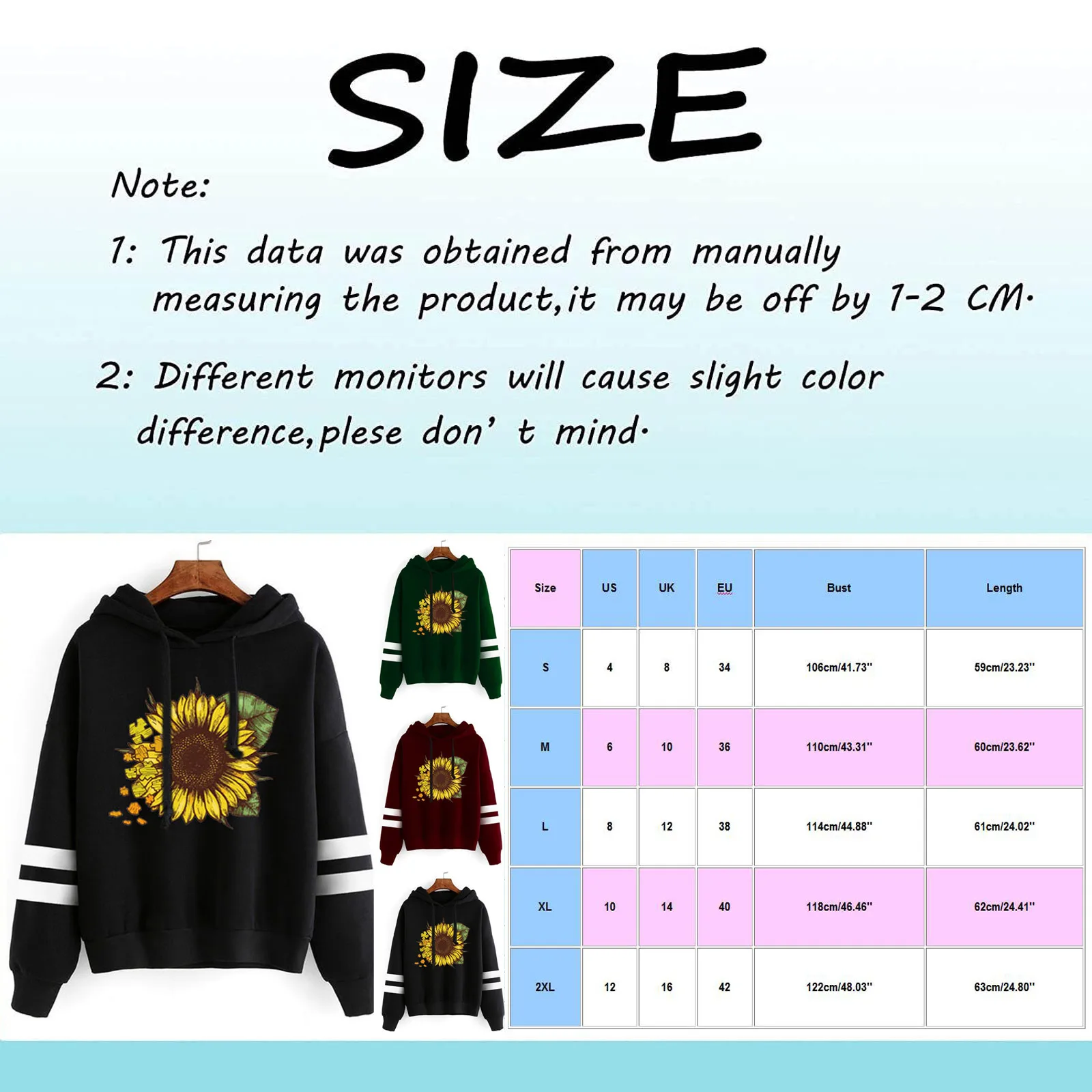 Halloween Sweatshirt Women Summer Casual Sunflower Print Hooded Long Sleeve Top T-shirt Sweatshirt Loose Crew Woman Sweatshirts
Halloween Sweatshirt Women Summer Casual Sunflower Print Hooded Long Sleeve Top T-shirt Sweatshirt Loose Crew Woman Sweatshirts