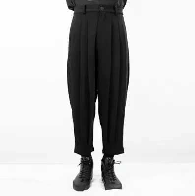 Men's Personalized Casual Pants New European And American Spring Wide Small Leggings Loose Dark Capris
Men's Personalized Casual Pants New European And American Spring Wide Small Leggings Loose Dark Capris