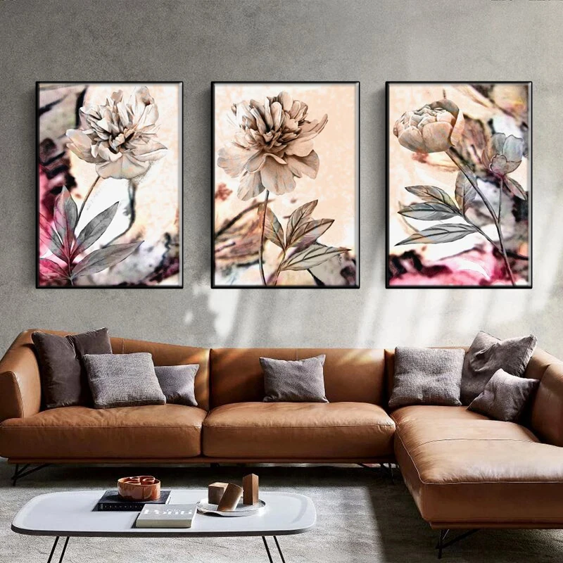 Pink Peony Modern Flower Printmaking Mural Art Canvas Painting Flower Poster Scandinavian Picture Living Room Bedroom Home Decor
Pink Peony Modern Flower Printmaking Mural Art Canvas Painting Flower Poster Scandinavian Picture Living Room Bedroom Home Decor