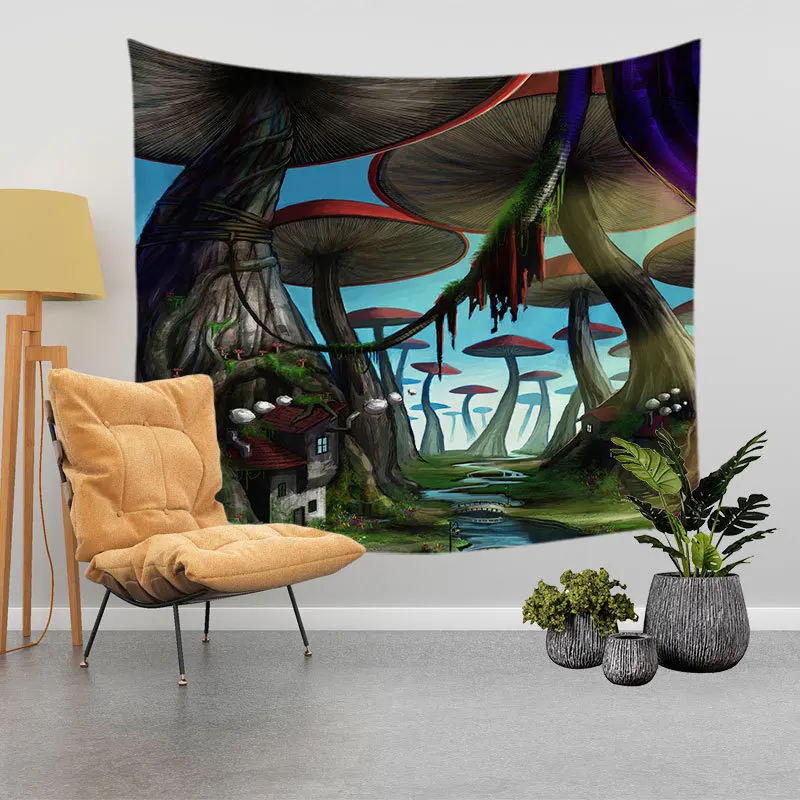 Live Background Cloth Psychedelic Mushroom Hanging Cloth Room Living Room Decoration Cloth Witchcraft Tapestries WallDecorations
Live Background Cloth Psychedelic Mushroom Hanging Cloth Room Living Room Decoration Cloth Witchcraft Tapestries WallDecorations