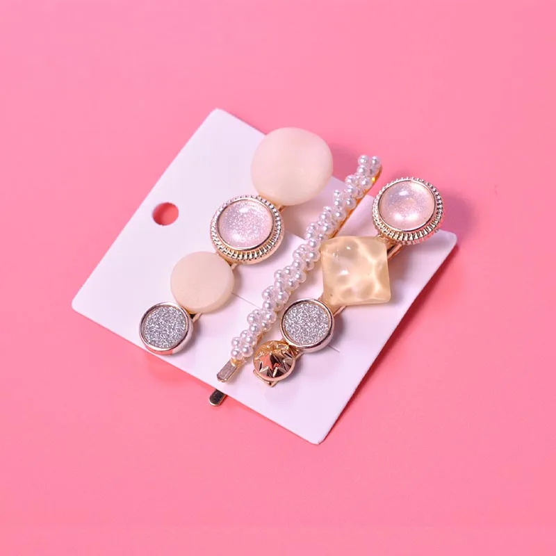 3PCS/Set Fashion Pearls Acetate Geometric Hair Clips For Women Girls Headband Sweet Hairpins Barrettes Hair Accessories Set
3PCS/Set Fashion Pearls Acetate Geometric Hair Clips For Women Girls Headband Sweet Hairpins Barrettes Hair Accessories Set
