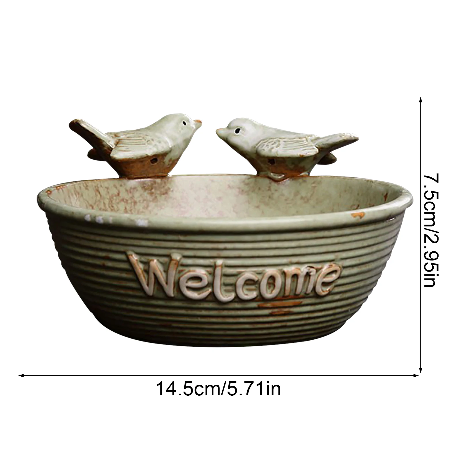 Bird Feeder Garden Decor Bird Ceramic Food Feeder Bowl Yard Decoration Garden Aesthetic Decor Plant Pot for Succulents
Bird Feeder Garden Decor Bird Ceramic Food Feeder Bowl Yard Decoration Garden Aesthetic Decor Plant Pot for Succulents