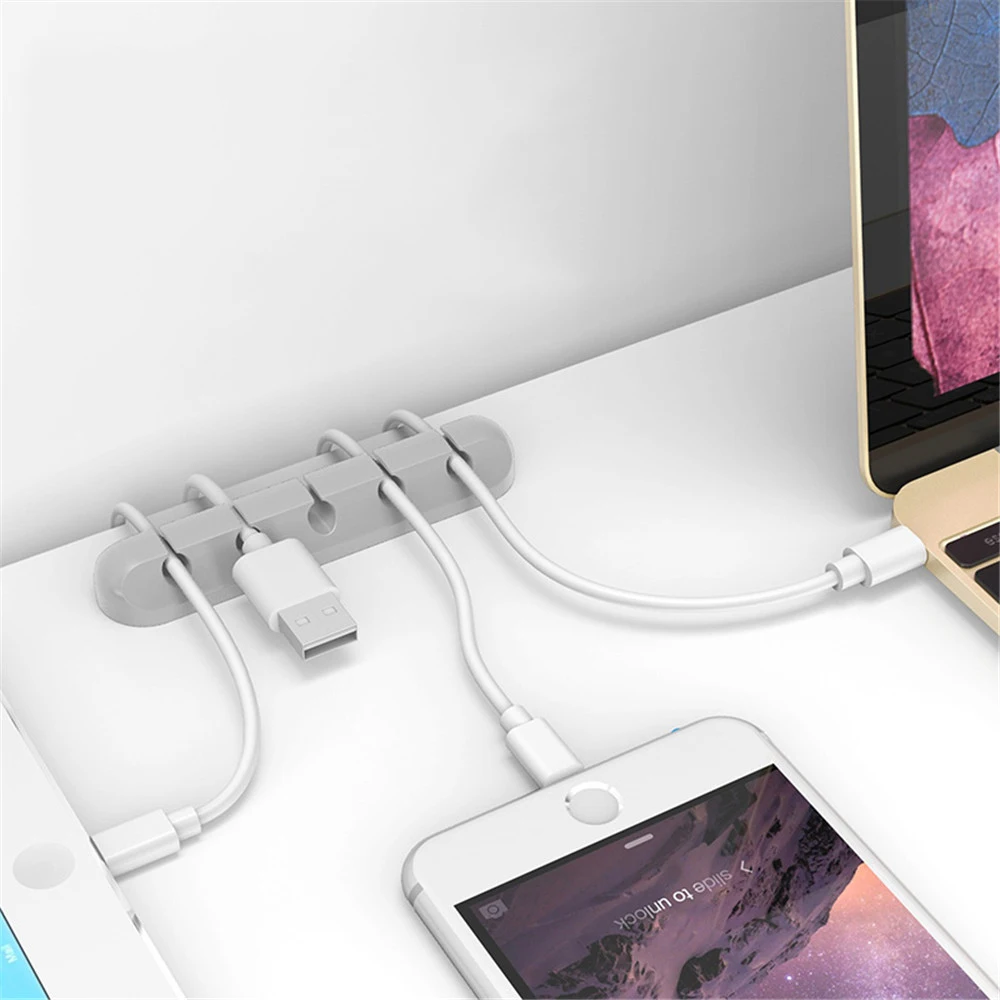 Silicone USB Cable Organizer Earphone Clip Charger Wire Data Line Holder Car Cable Winder Cord Desk Accessories Office Supplies
Silicone USB Cable Organizer Earphone Clip Charger Wire Data Line Holder Car Cable Winder Cord Desk Accessories Office Supplies