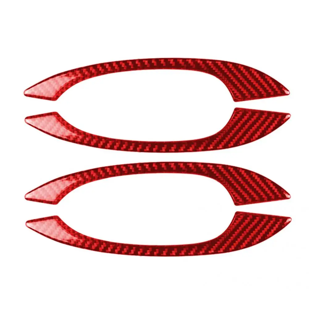 Carbon Fiber 4Pcs Lightweight Red External Door Handle Decor Sticker Dust-proof Door Handle Trim Cover UV-proof
Carbon Fiber 4Pcs Lightweight Red External Door Handle Decor Sticker Dust-proof Door Handle Trim Cover UV-proof