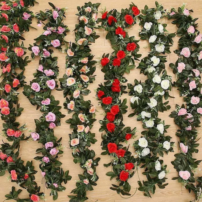 Artificial Flower Rose Flowers Rattan Fake Plants Leaves Garland For Wedding Home Hotel Garden Arch Decoration Rattan
Artificial Flower Rose Flowers Rattan Fake Plants Leaves Garland For Wedding Home Hotel Garden Arch Decoration Rattan