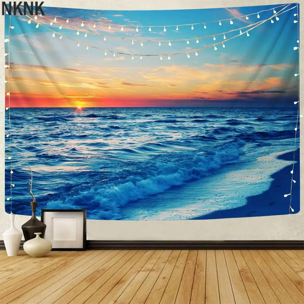 

NKNK Sunset Tapestry Sky Tapestries Ocean Home Tapestrys Landscape 3D Print Wall Hanging Boho decor High Quality Polyester