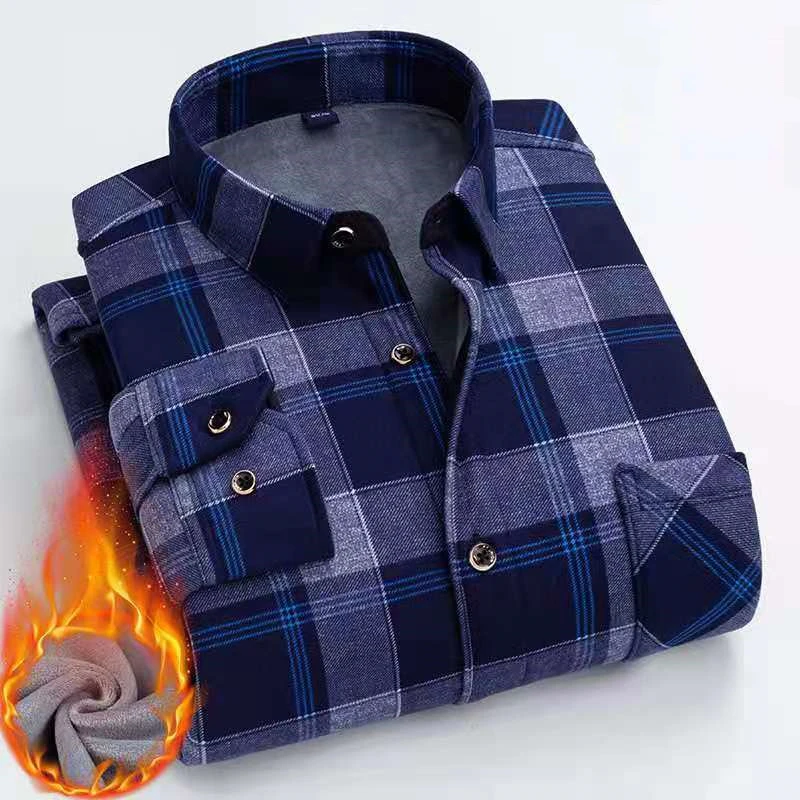 Classic Style 14-Color Men's Large Size Fleece Warm Plaid Shirt Regular Fit Plus Velvet Thick Casual Shirt Male Brand Clothes
Classic Style 14-Color Men's Large Size Fleece Warm Plaid Shirt Regular Fit Plus Velvet Thick Casual Shirt Male Brand Clothes