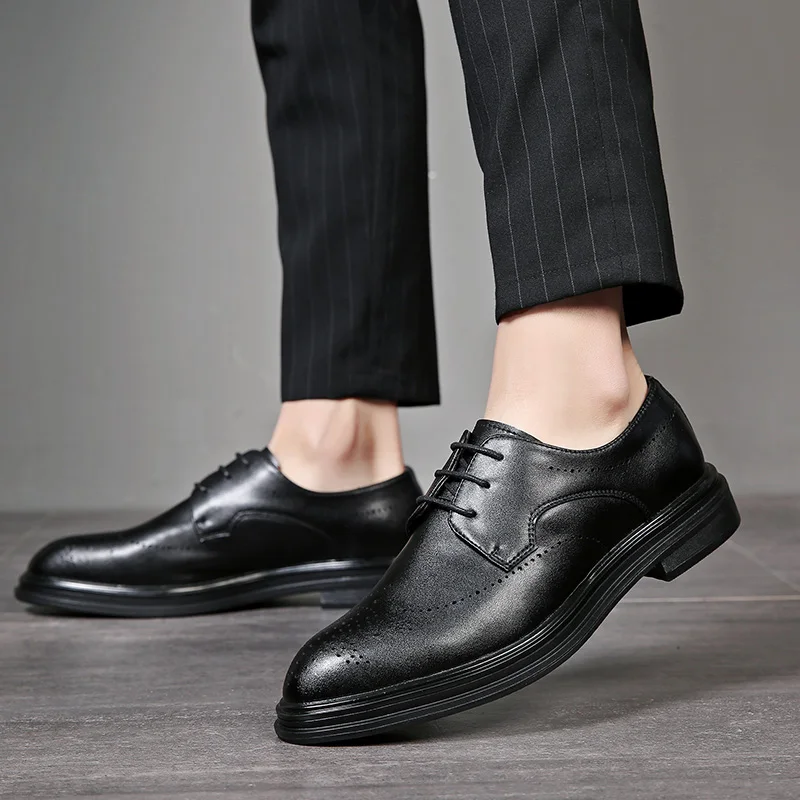 Men Dress Shoes Handmade Brogue Style Paty Leather Wedding Shoes Men Flats Leather Oxfords Formal Shoes
Men Dress Shoes Handmade Brogue Style Paty Leather Wedding Shoes Men Flats Leather Oxfords Formal Shoes