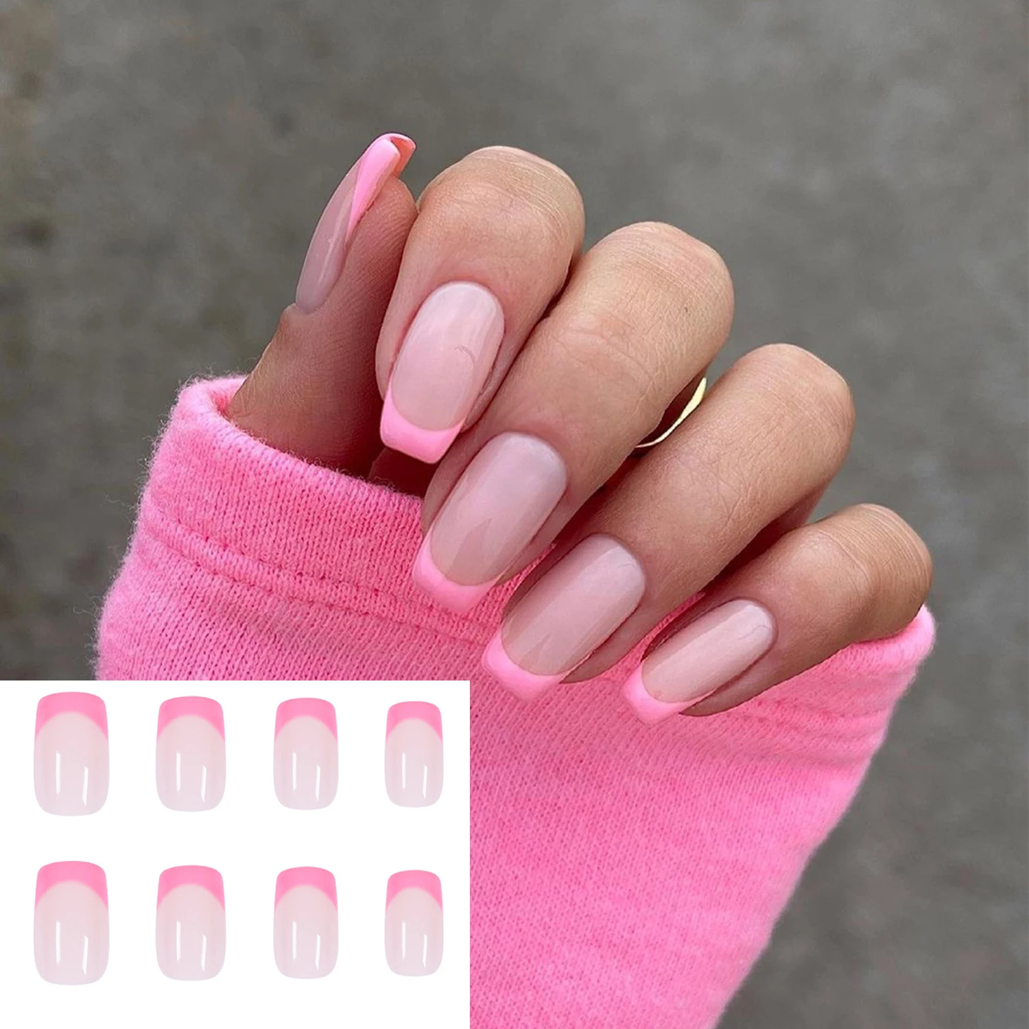 24pcs/Box Women Fashion Artificial Manicure Tool Wearable Fake Nails French False Nail Tip Nail Tips
24pcs/Box Women Fashion Artificial Manicure Tool Wearable Fake Nails French False Nail Tip Nail Tips
