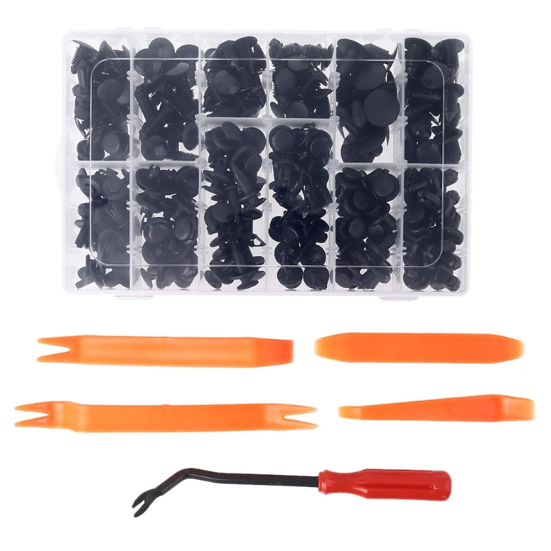Black Nylon Bumper Mudapron Rivets Set 12 Common Sizes Parts Practical Vehicle Trim Tools with Fastener Remover
Black Nylon Bumper Mudapron Rivets Set 12 Common Sizes Parts Practical Vehicle Trim Tools with Fastener Remover