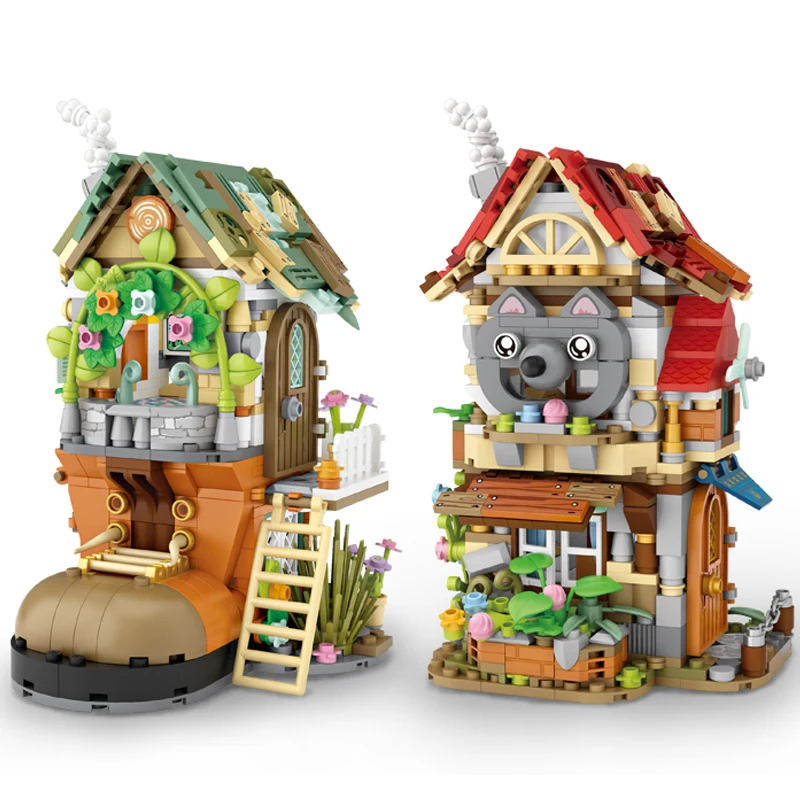 New Mini Blocks Tree House Foldable Forest Cabin Princess Figures Dwarf Hut Building Bricks Educational Toys for Children Gifts
New Mini Blocks Tree House Foldable Forest Cabin Princess Figures Dwarf Hut Building Bricks Educational Toys for Children Gifts