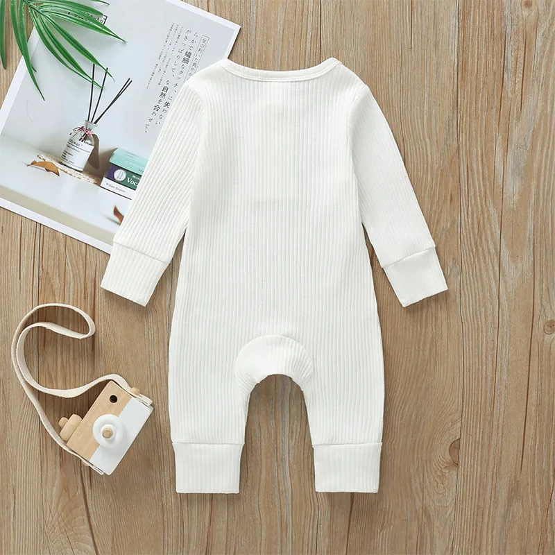 Spring and Summer Newborn Solid Clothing 100% Cotton Baby Romper Soft Unisex Long sleeve jumpsuit for 3m to 18m
Spring and Summer Newborn Solid Clothing 100% Cotton Baby Romper Soft Unisex Long sleeve jumpsuit for 3m to 18m