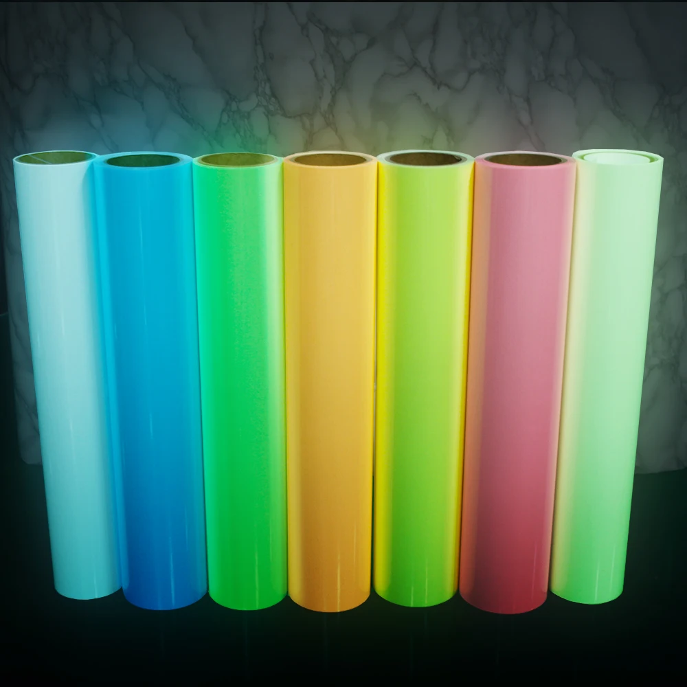 HOHOFILM 7Color PACK A4 Glow in the Dark HTV Heat Transfer Vinyl for Cutting Plotter T-shirt PU Heat press vinyl 21cmx30cm
HOHOFILM 7Color PACK A4 Glow in the Dark HTV Heat Transfer Vinyl for Cutting Plotter T-shirt PU Heat press vinyl 21cmx30cm