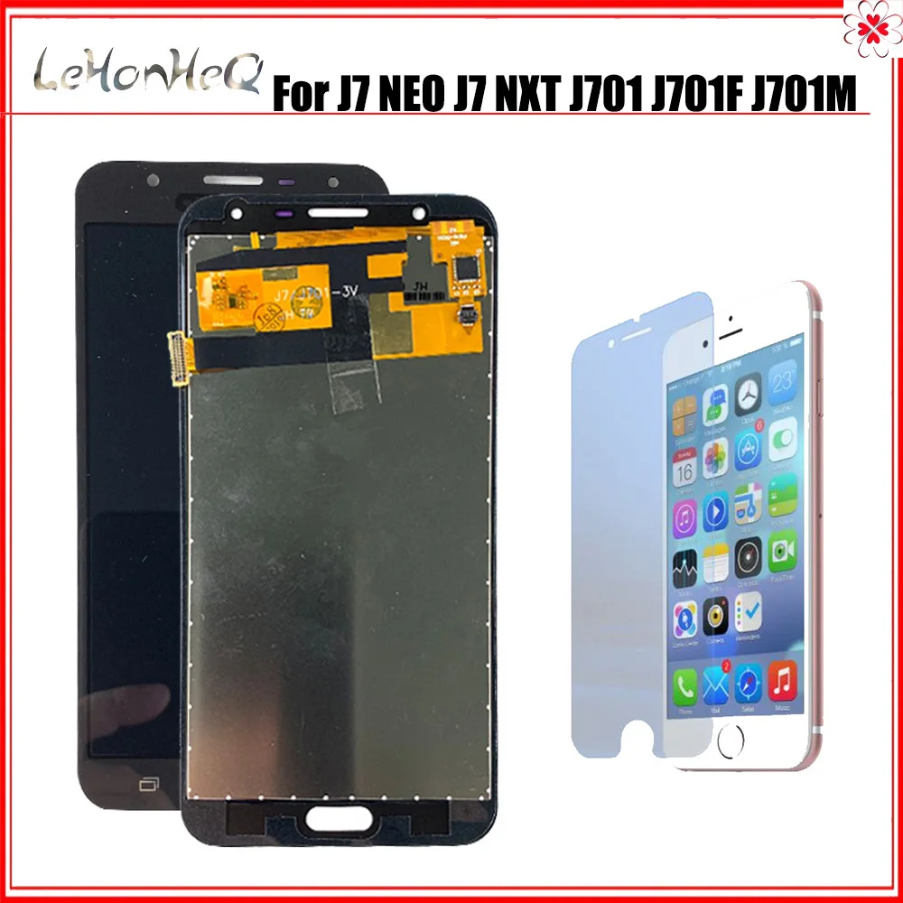 ЖК-дисплей для Samsung Galaxy J7 NEO J701 J701F J701M J701H, дисплей с сенсорным экраном и дигитайзером в сборе для samsung J7 J701
ЖК-дисплей для Samsung Galaxy J7 NEO J701 J701F J701M J701H, дисплей с сенсорным экраном и дигитайзером в сборе для samsung J7 J701
