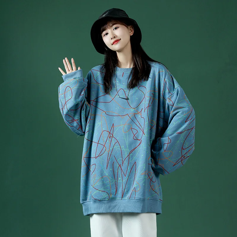 Leefona Harajuku Print Oversized Sweatshirt Womens Autumn Fashion O Neck Loose Pullover Hoodies Female Hip Hop Streetwears Top
Leefona Harajuku Print Oversized Sweatshirt Womens Autumn Fashion O Neck Loose Pullover Hoodies Female Hip Hop Streetwears Top