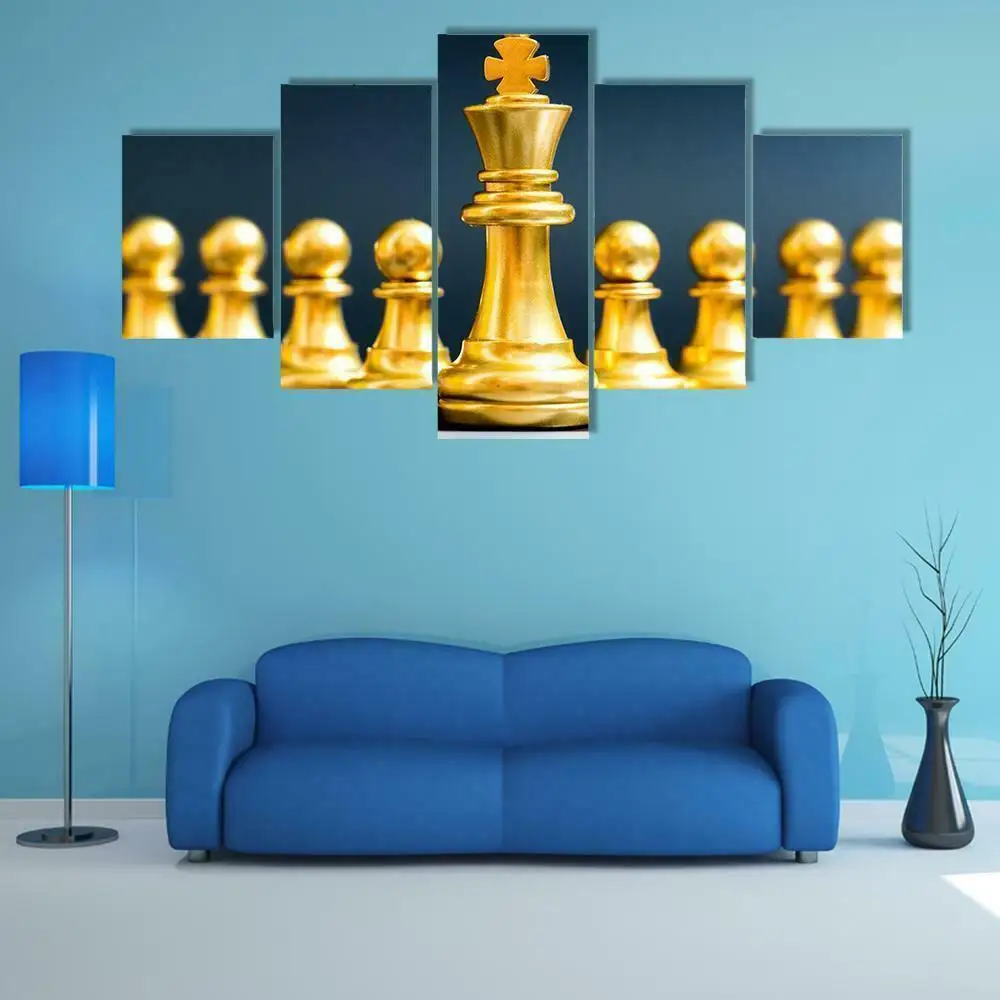 5 Pieces Gold King Chess Piece Posters Modular Canvas HD Prints Paintings Wall Art Pictures Home Decor No Framed
5 Pieces Gold King Chess Piece Posters Modular Canvas HD Prints Paintings Wall Art Pictures Home Decor No Framed