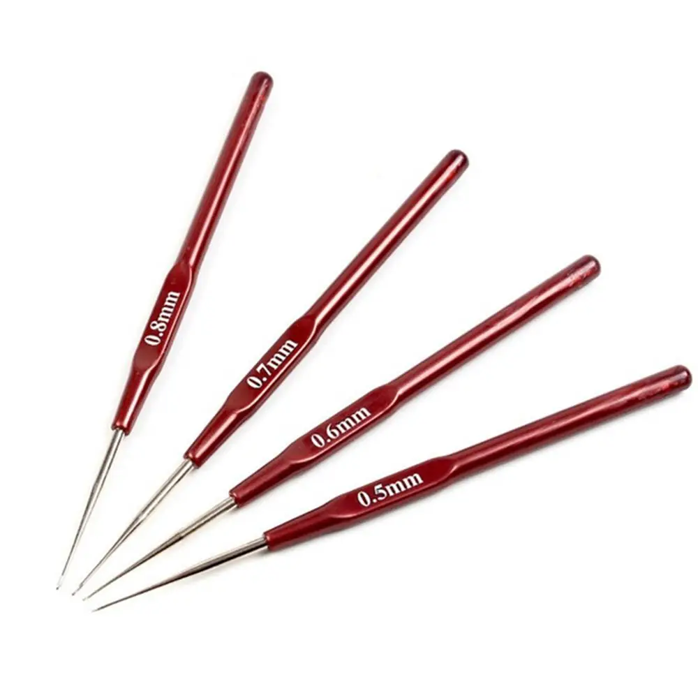 1Pc 0.5/0.6/0.7mm Plastic Handle Dreadlock Crochet Needles For Dreadlocks Hook Weave | Красота и здоровье