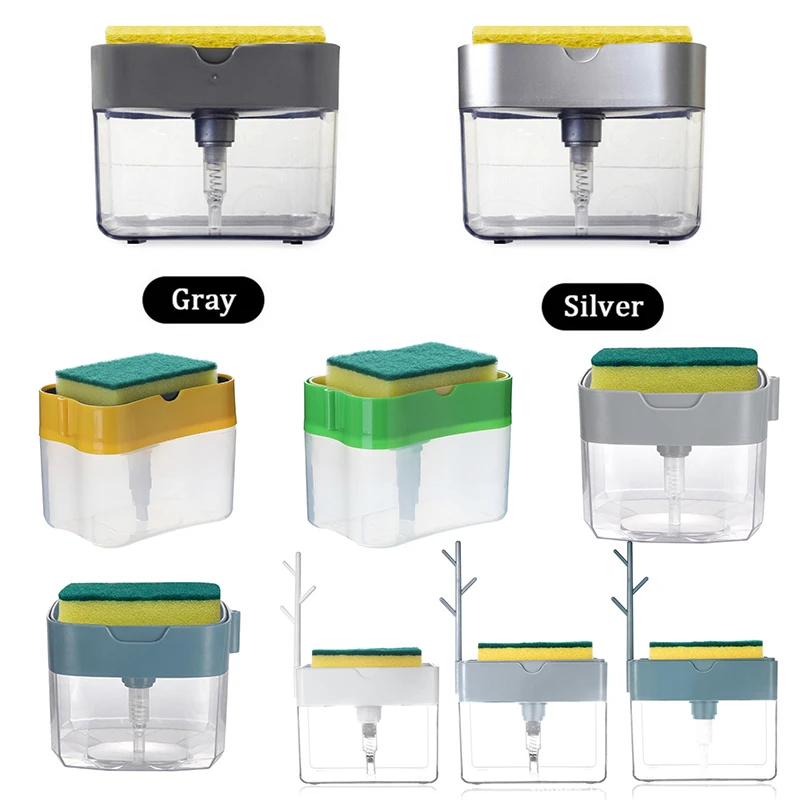 Kitchen 2-in-1 Liquid Soap Dispenser Container Hand Press Soap Pump Dispenser With Sponge Holder Organizer Kitchen Accessories
Kitchen 2-in-1 Liquid Soap Dispenser Container Hand Press Soap Pump Dispenser With Sponge Holder Organizer Kitchen Accessories