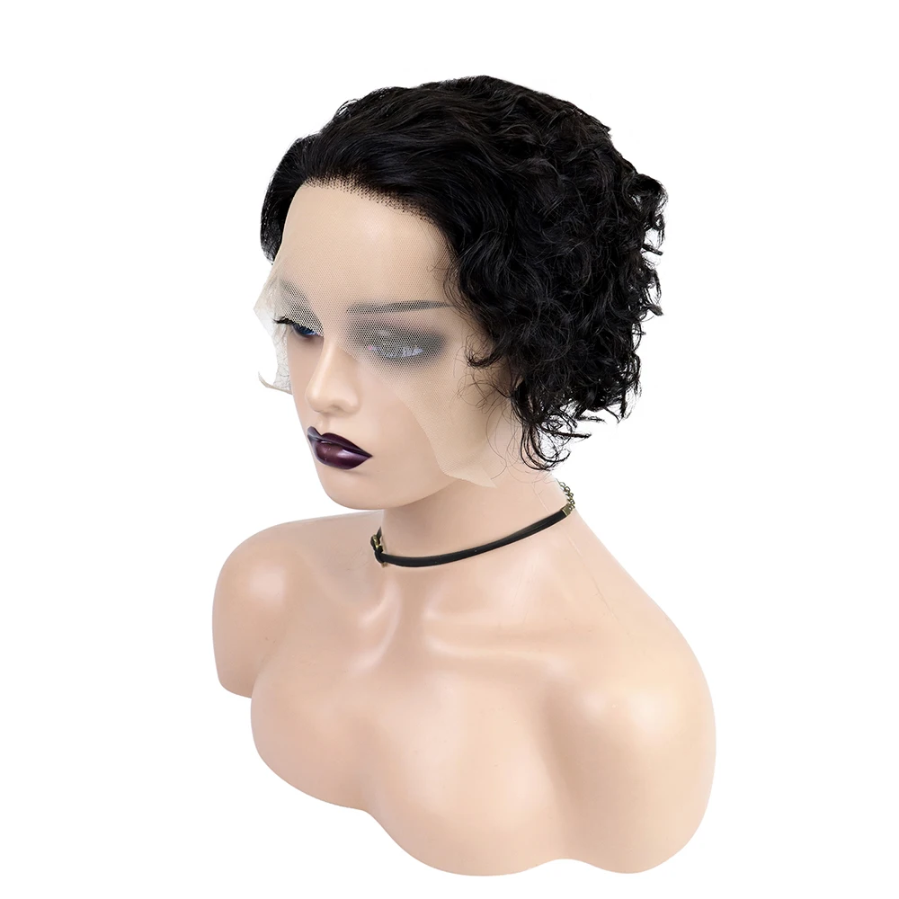 Wig Human Hair Short Curly Wig Brazilian Remy Lace Front Wig 13X1 For Black Women Deep Wave Human Hair Wig Curly
Wig Human Hair Short Curly Wig Brazilian Remy Lace Front Wig 13X1 For Black Women Deep Wave Human Hair Wig Curly