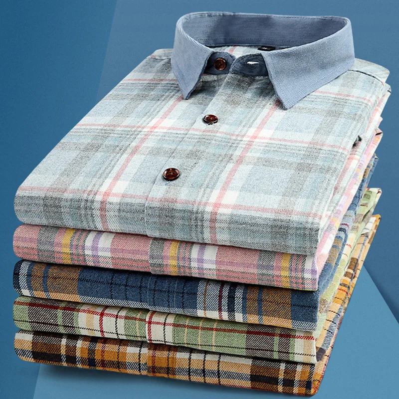 Men's Brushed Plaid Striped Shirt Classic Fashion Soft and Comfortable Long-sleeved Casual Shirt Male High-end Brand Clothes
Men's Brushed Plaid Striped Shirt Classic Fashion Soft and Comfortable Long-sleeved Casual Shirt Male High-end Brand Clothes