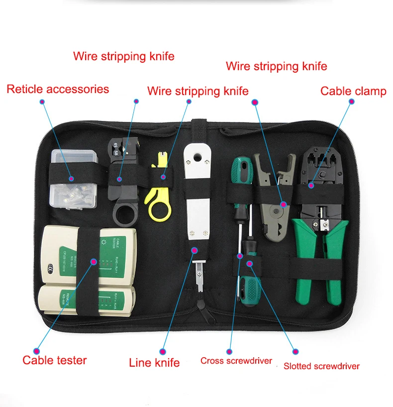 Network cable clamp pliers stripping Crimping pliers/Professional Network Cable Tester RJ45 RJ11 RJ12 CAT5 UTP LAN Cable Tester
Network cable clamp pliers stripping Crimping pliers/Professional Network Cable Tester RJ45 RJ11 RJ12 CAT5 UTP LAN Cable Tester