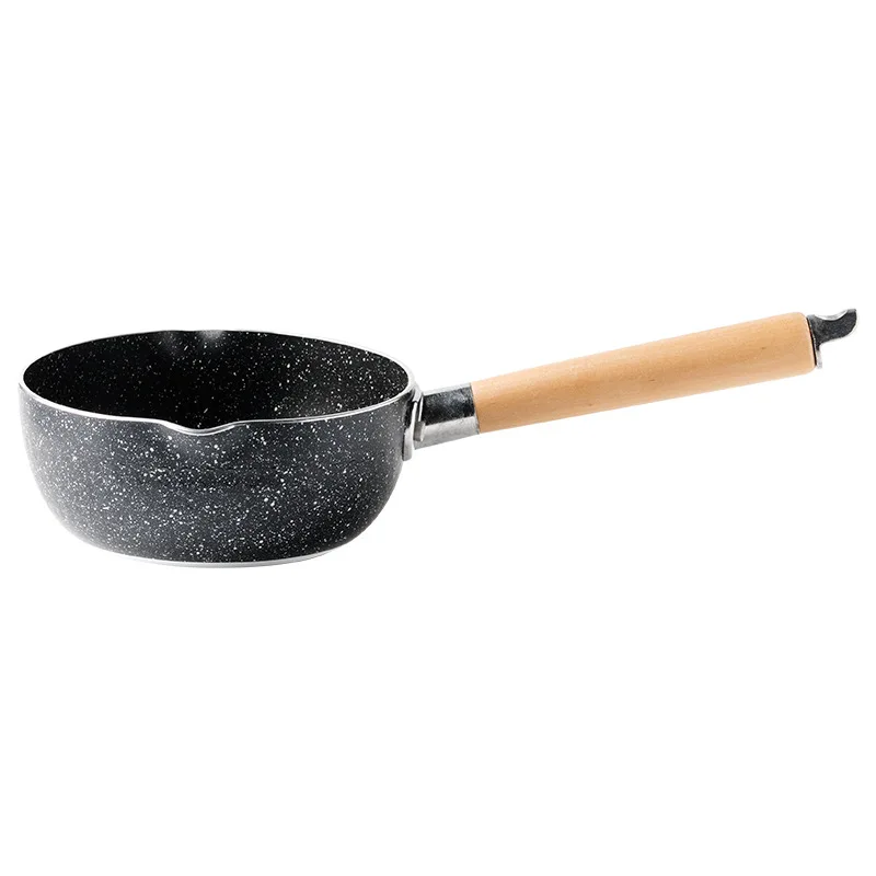 Japanese non stick pan surface pan aluminum kitchen accessories wooden milk pan handle pan tableware pan 
Japanese non stick pan surface pan aluminum kitchen accessories wooden milk pan handle pan tableware pan