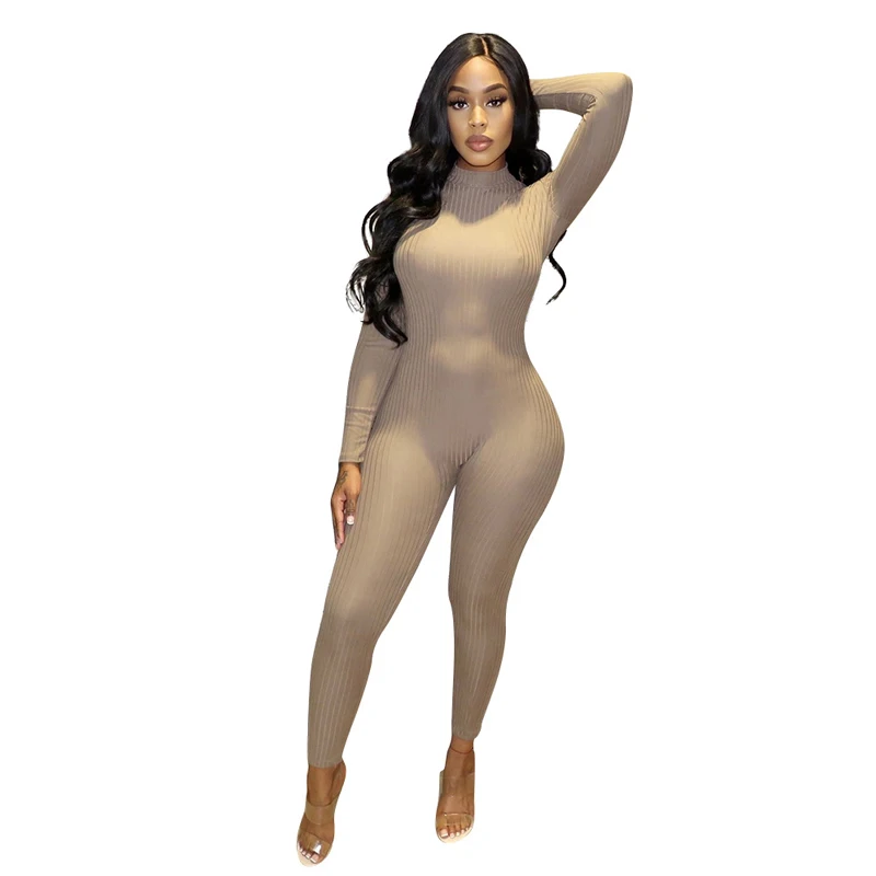 Pencil Pants Jumpsuit Women O Neck Full Sleeve Rompers Spring New Fashion Solid Knitted Ribbed Casual Stretchy Skinny Jumpsuits
Pencil Pants Jumpsuit Women O Neck Full Sleeve Rompers Spring New Fashion Solid Knitted Ribbed Casual Stretchy Skinny Jumpsuits