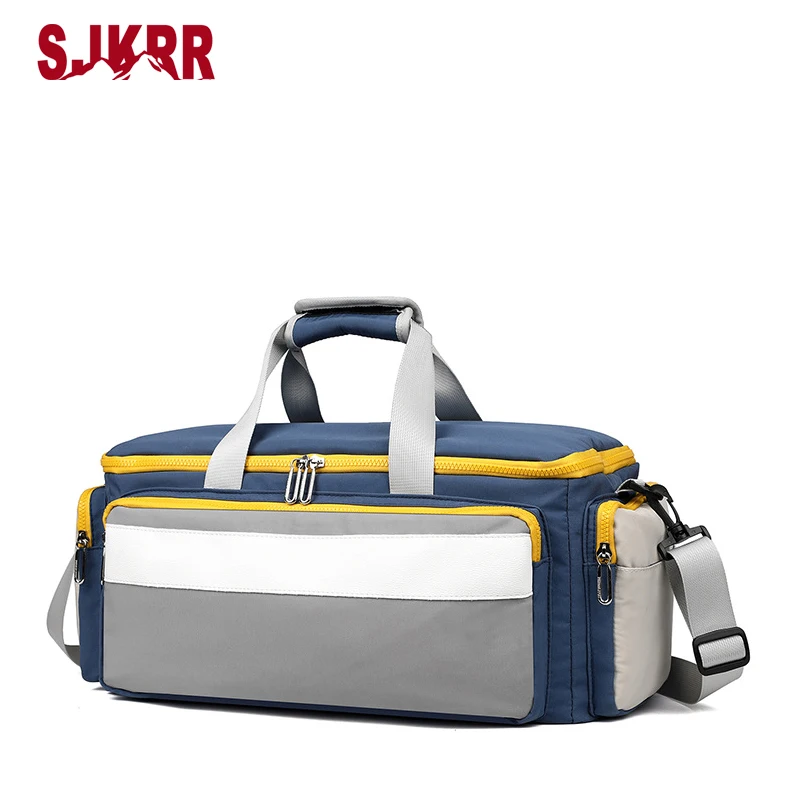 S.IKRR 2021 Waterproof Travel Bag Women Men Large Capacity Sports Fitness Bag Oxford Contrast Color Weekend Hand Luggage Bags
S.IKRR 2021 Waterproof Travel Bag Women Men Large Capacity Sports Fitness Bag Oxford Contrast Color Weekend Hand Luggage Bags