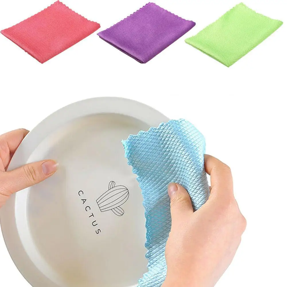 Kitchen Anti-grease Wiping Rags 30x40cm Efficient Fish Cloth Towel Home Cleaning Washing Wipe Cleaning Scale Cloth 1pc Dish Q9O5
Kitchen Anti-grease Wiping Rags 30x40cm Efficient Fish Cloth Towel Home Cleaning Washing Wipe Cleaning Scale Cloth 1pc Dish Q9O5