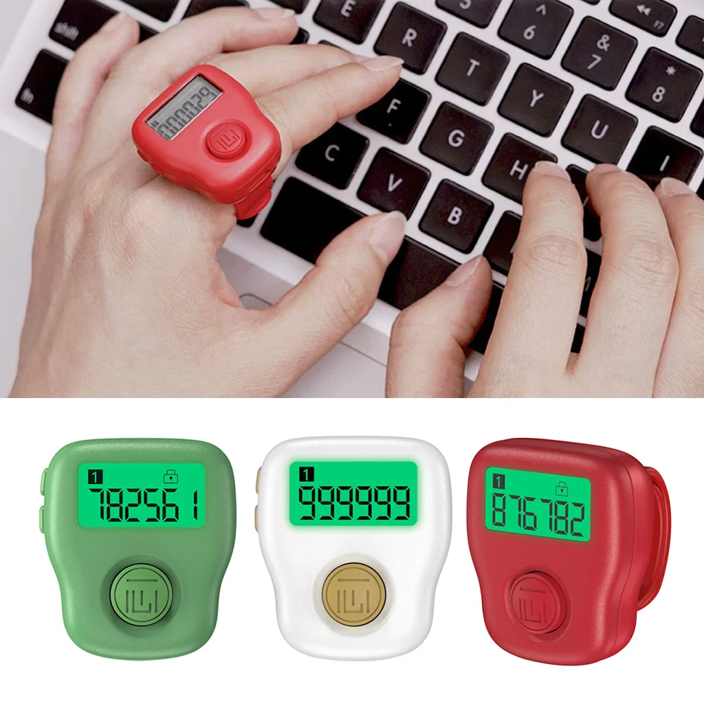 Electronic Finger Counter LCD Electronic Digital Display Finger Hand Tally Counter Counting Rechargeable Green/Red/White
Electronic Finger Counter LCD Electronic Digital Display Finger Hand Tally Counter Counting Rechargeable Green/Red/White