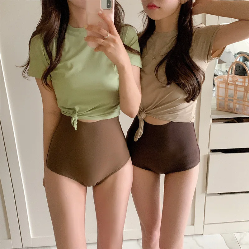 2021 New Sexy High Waist Bikini Women Solid Swimwear Push Up Swimsuit Halter Biquini Bikinis Korean Style Bathing Pad Suit
2021 New Sexy High Waist Bikini Women Solid Swimwear Push Up Swimsuit Halter Biquini Bikinis Korean Style Bathing Pad Suit