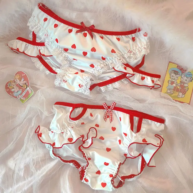 Japanese Sexy Panties For Women Ruffle Thong Briefs Breathable Seamless Lingerie Milk Cotton Lolita Cute Underwear For Girls
Japanese Sexy Panties For Women Ruffle Thong Briefs Breathable Seamless Lingerie Milk Cotton Lolita Cute Underwear For Girls