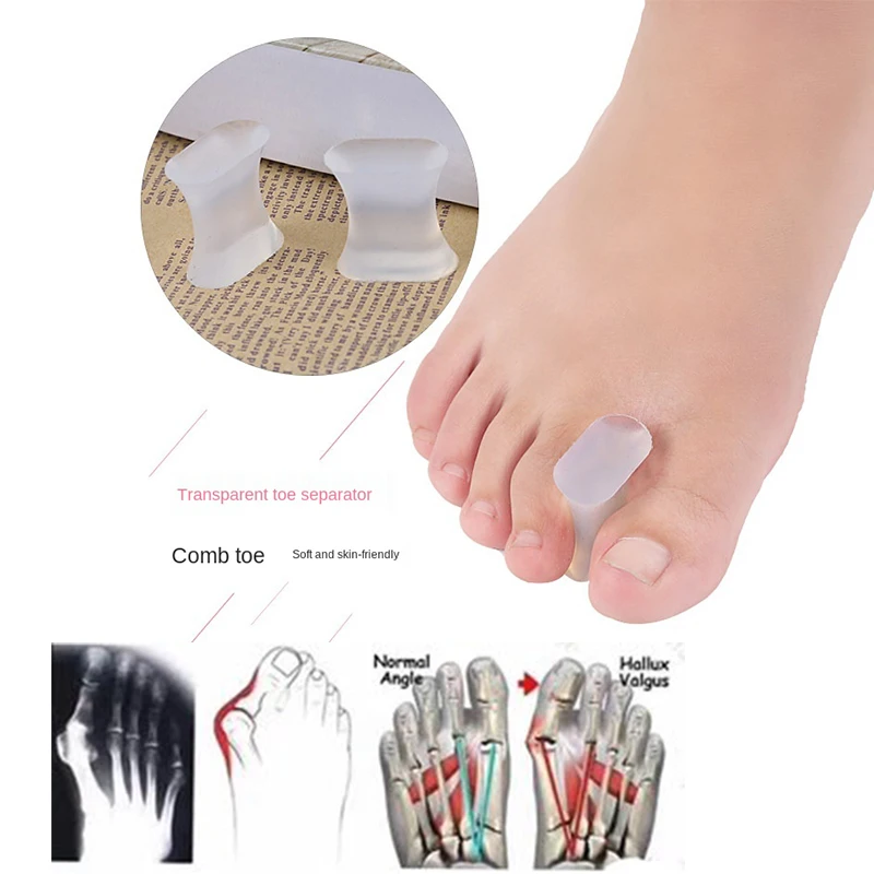 2Pcs Silicone Foot Finger Toe Separator Adjuster Hallux Valgus Pedicure Corrector Feet Care Bunion Bone Thumb Valgus Protector
2Pcs Silicone Foot Finger Toe Separator Adjuster Hallux Valgus Pedicure Corrector Feet Care Bunion Bone Thumb Valgus Protector